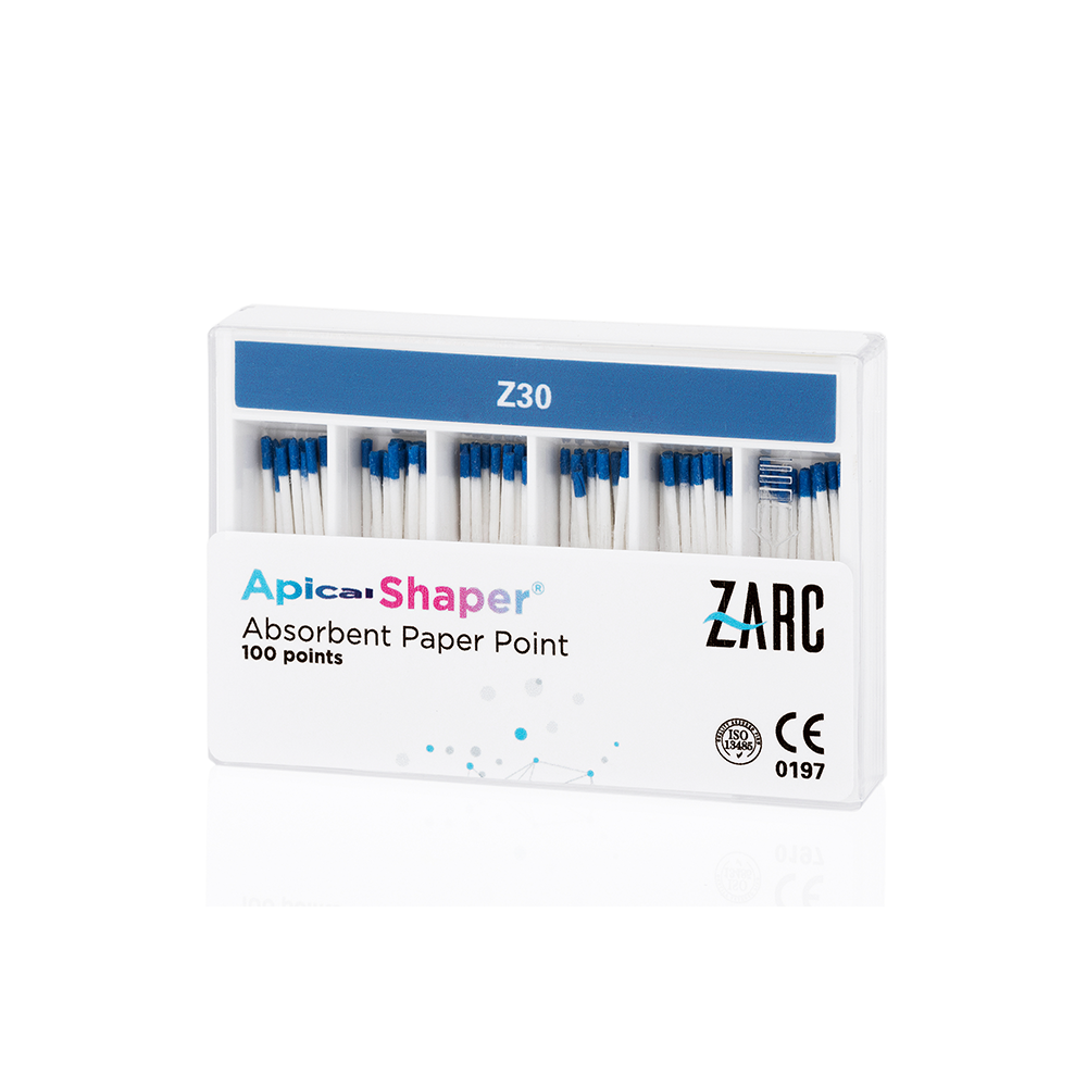 Pontas de papel ApicalShaper da Zarc