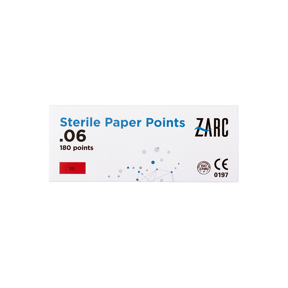Pontas de papel estéreis da Zarc