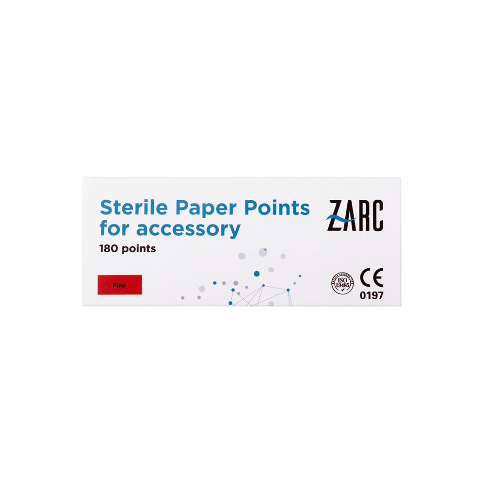 Pontas de papel estéreis auxiliares da Zarc