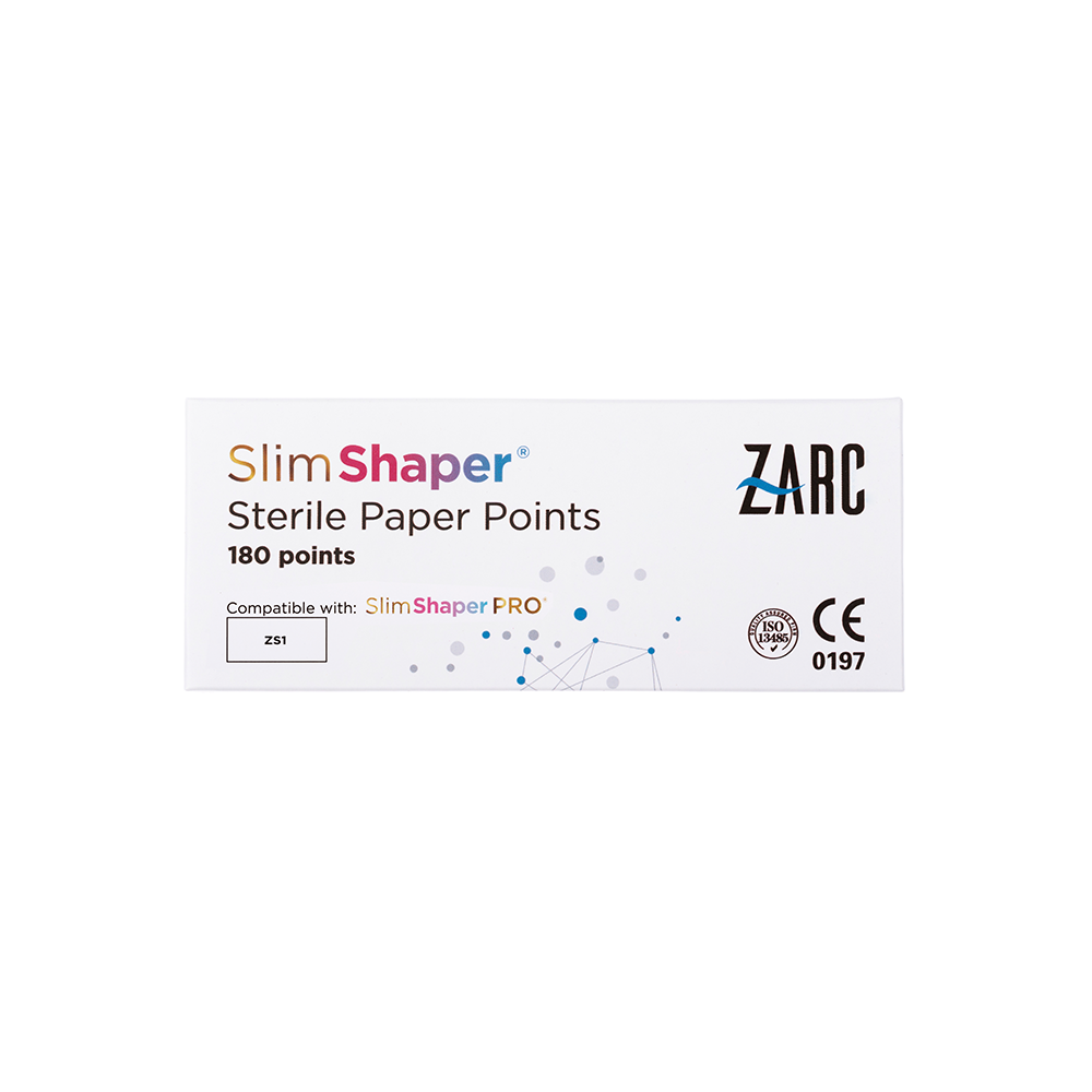 Pontas de papel estéreis SlimShaper da Zarc