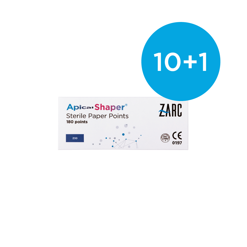 Puntas de papel estériles ApicalShaper® de Zarc