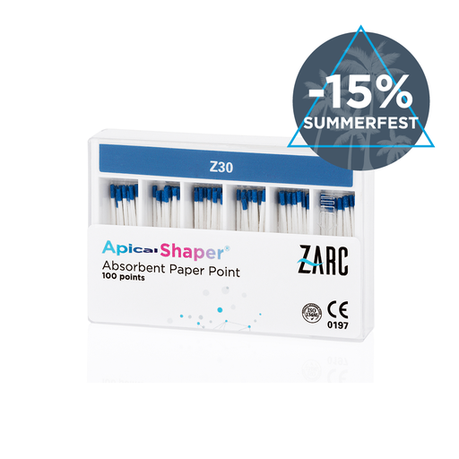 Pontas de papel ApicalShaper da Zarc