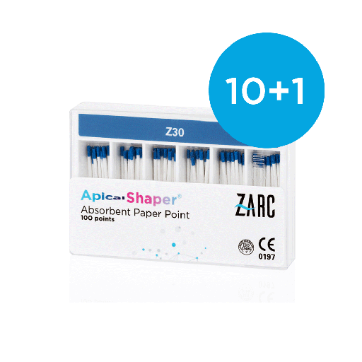 Pontas de papel ApicalShaper da Zarc