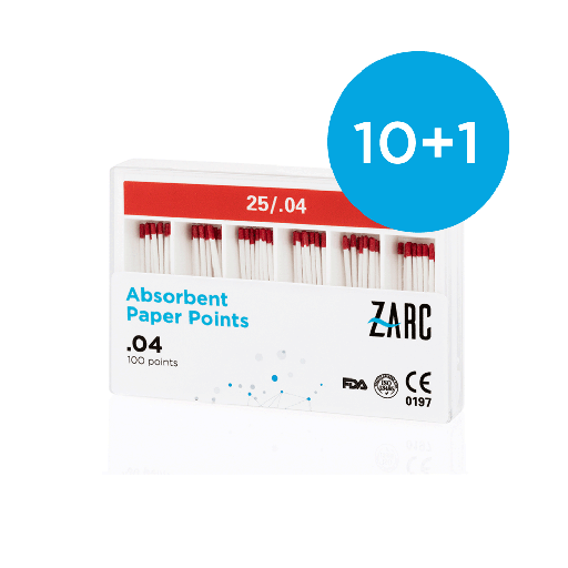 Pontas de papel estéreis auxiliares da Zarc