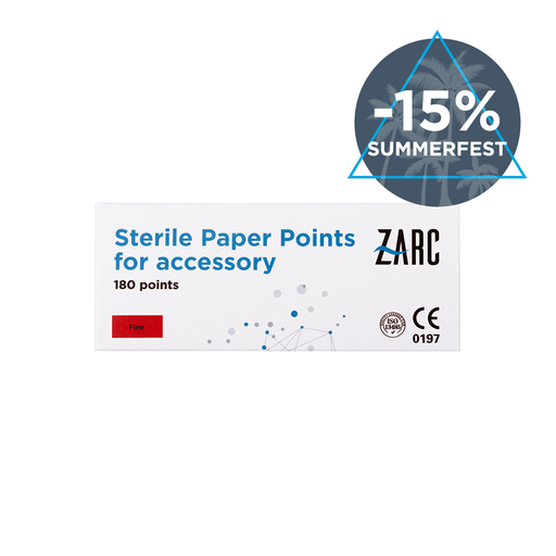 Pontas de papel estéreis auxiliares da Zarc
