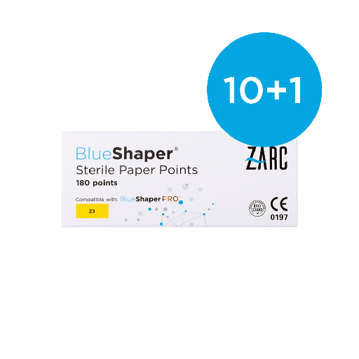 Pontas de papel estéreis BlueShaper da Zarc
