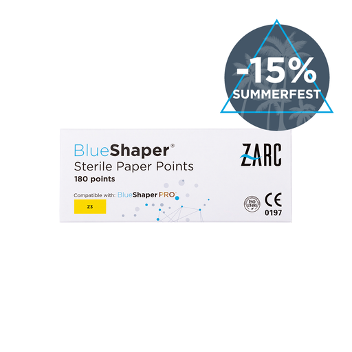 Pontas de papel estéreis BlueShaper da Zarc