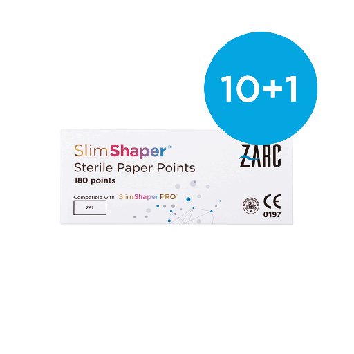 Pontas de papel estéreis SlimShaper da Zarc