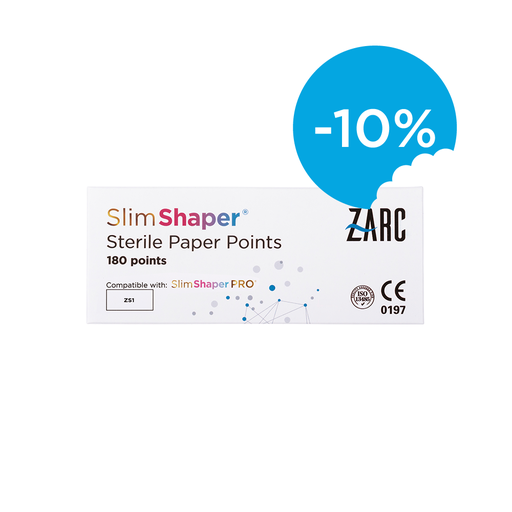 Pontas de papel estéreis SlimShaper da Zarc