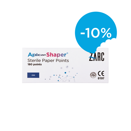 Pontas de papel estéreis ApicalShaper da Zarc