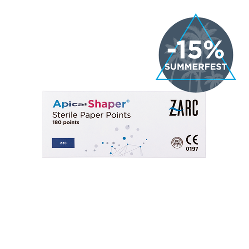Pontas de papel estéreis ApicalShaper da Zarc
